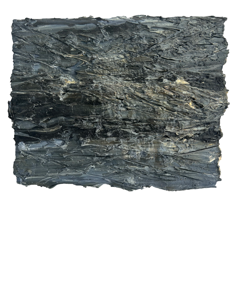 Olieverf Grijs - 30 x 25 cm