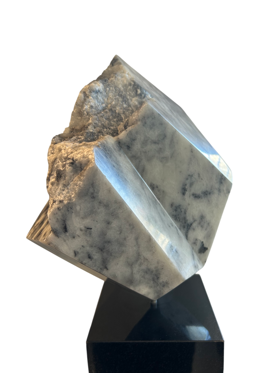 Beeld Wit/Zwart Marmer - 30 x 48 cm