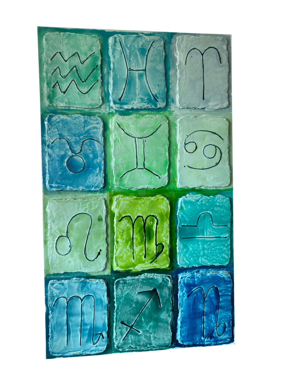 Schilderij Sterrenbeelden Epoxy - 140 x 200 cm