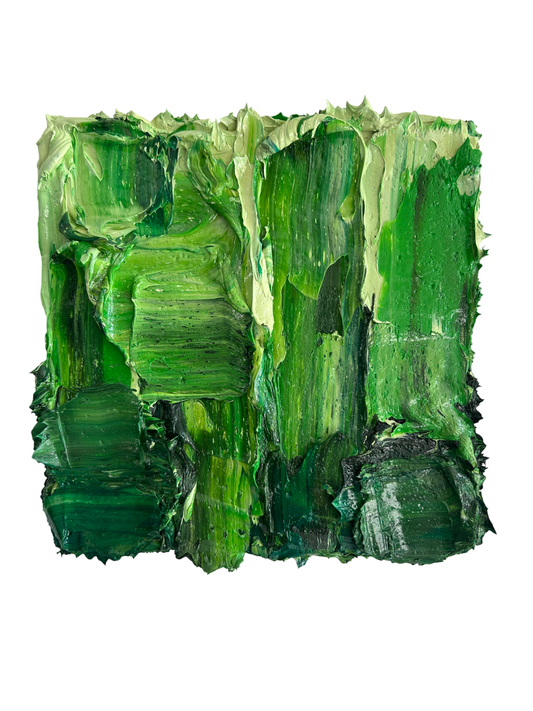 Olieverf Groen - 30 x 30 cm