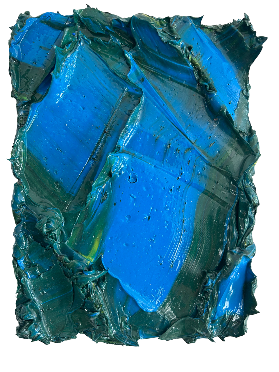 Olieverf Blauw/Groen - 20 x 25 cm