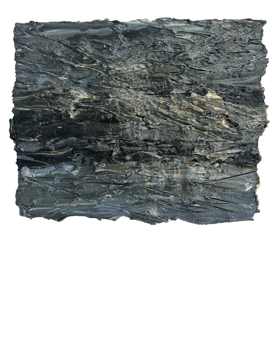 Olieverf Grijs - 30 x 25 cm