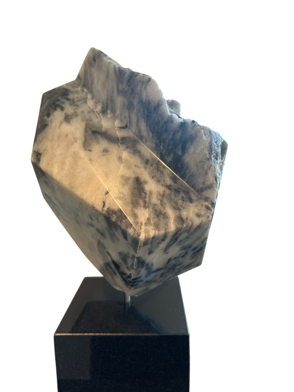 Beeld Wit/Zwart Marmer - 30 x 48 cm