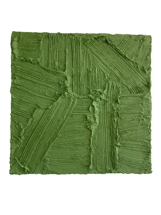 Structuur Olijfgroen - 100 x 100 cm