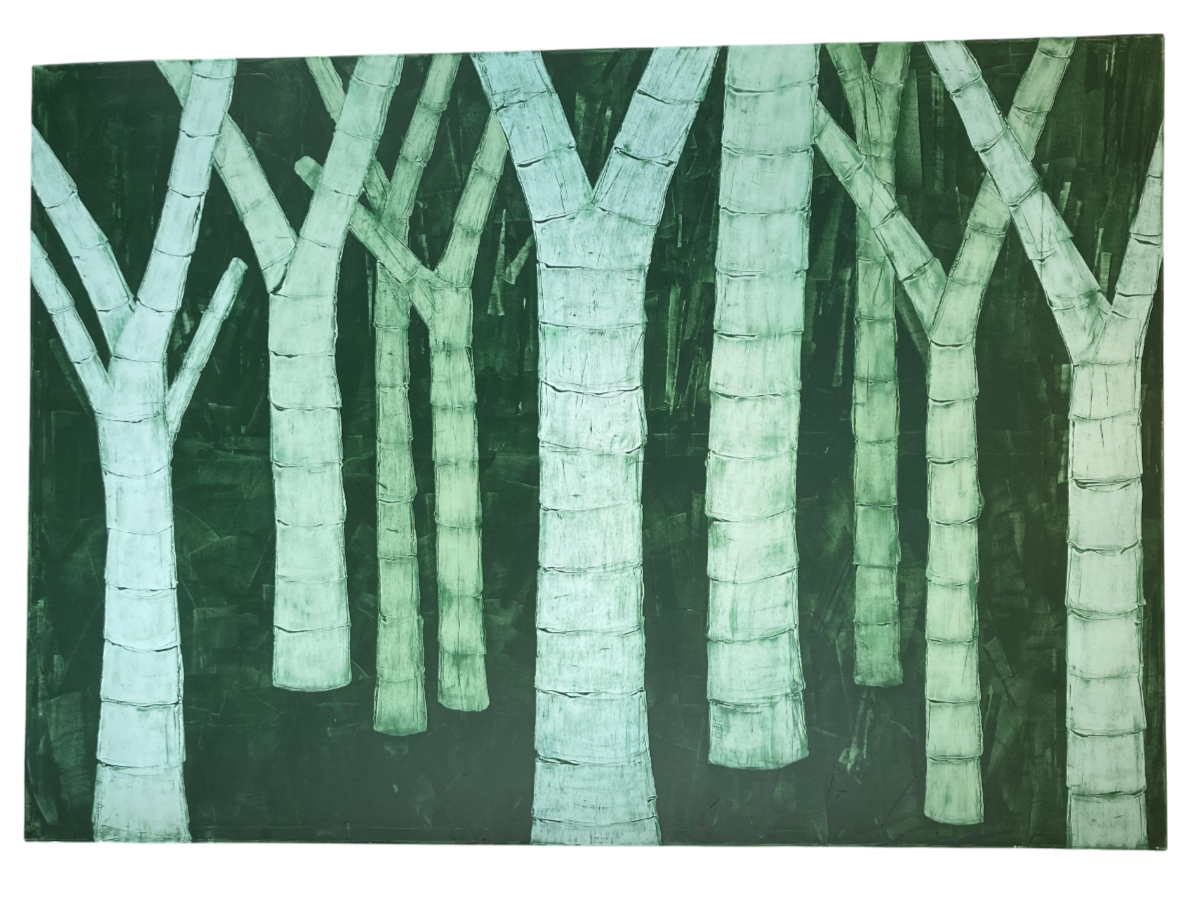 Acryl Bos Mint - 200 x 140 cm